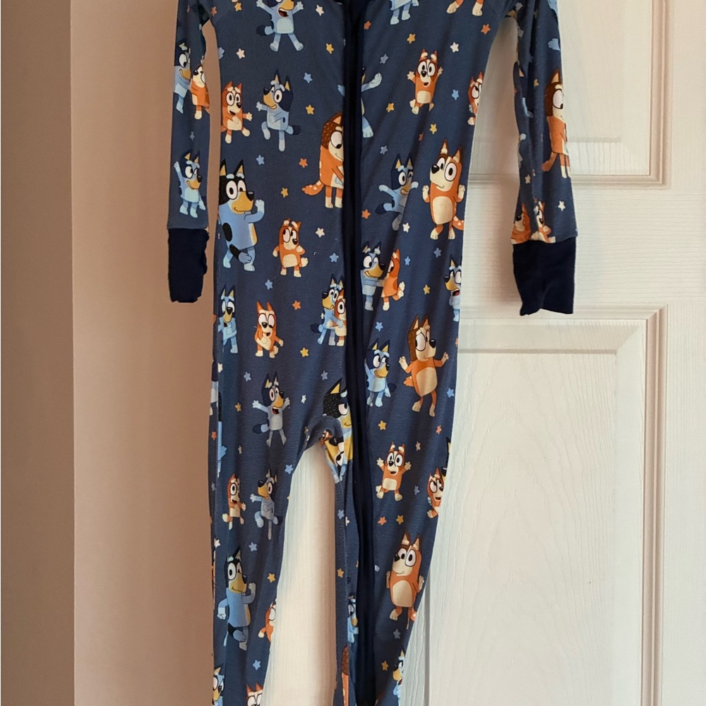 Little Sleepies Navy Cartoon Character Kids One Piece